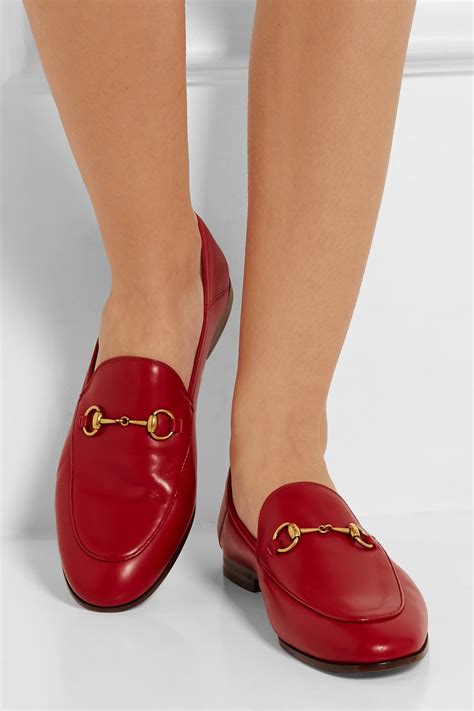 gucci loafer red celebreties|Gucci suede loafers women.